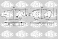 комплект спирачно феродо, дискови спирачки
