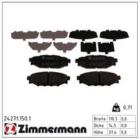 комплект спирачно феродо, дискови спирачки