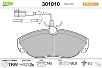 Bremsbelagsatz, Scheibenbremse