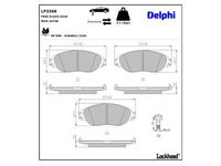 комплект спирачно феродо, дискови спирачки