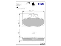 комплект спирачно феродо, дискови спирачки