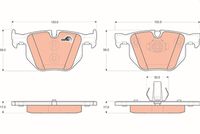 комплект спирачно феродо, дискови спирачки