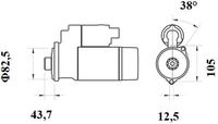 Thumbnail - Startmotor / starter - MS140 - MAHLE