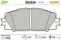 Bremsbelagsatz, Scheibenbremse