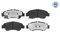 Set placute frana MEYLE, Cod: 025 216 9715/PD