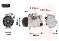 Compresor, climatizare VAN WEZEL, Cod: 3001K716