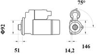 Thumbnail - Startmotor / starter - MS781 - MAHLE