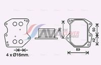 Radiator ulei, ulei motor AVA Clever Choice, Cod: PE3400