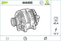 Generator / Alternator VALEO, Cod: 444495