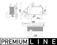 Thumbnail - Oliekoeler, automatische transmissie - CLC230000P - MAHLE