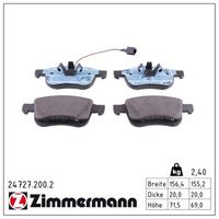 комплект спирачно феродо, дискови спирачки