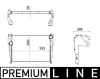 Thumbnail - Intercooler, inlaatluchtkoeler - CI227000P - MAHLE