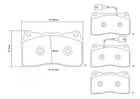 BREMBO High performance remblokkenset 3