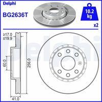 Disc frana DELPHI, Cod: BG2636T