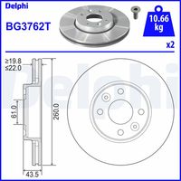 Disc frana DELPHI, Cod: BG3762T
