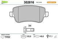 Bremsbelagsatz, Scheibenbremse