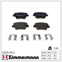 комплект спирачно феродо, дискови спирачки