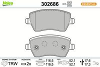 Bremsbelagsatz, Scheibenbremse