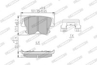 Bremsbelagsatz, Scheibenbremse