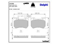комплект спирачно феродо, дискови спирачки