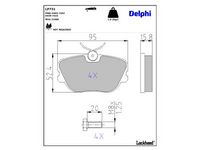 комплект спирачно феродо, дискови спирачки
