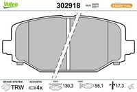 Bremsbelagsatz, Scheibenbremse