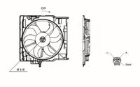 Ventilator, radiator MAHLE, Cod: CFF 655 000S