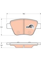 комплект спирачно феродо, дискови спирачки