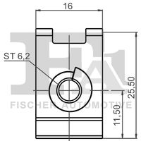 Veržlė skardai 5.5x16.2x24.6
