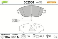 Bremsbelagsatz, Scheibenbremse