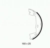 Bremsbackensatz, Feststellbremse