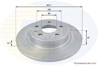 Disc frana COMLINE, Cod: ADC1152