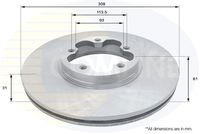 Disc frana COMLINE, Cod: ADC1266V