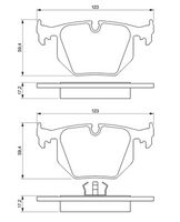 комплект спирачно феродо, дискови спирачки