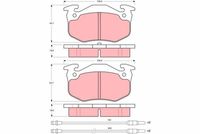 комплект спирачно феродо, дискови спирачки