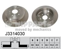 Disc frana NIPPARTS, Cod: J3314030