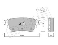 Bremsbelagsatz, Scheibenbremse