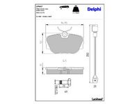 комплект спирачно феродо, дискови спирачки