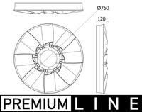Thumbnail - Koelventilatorwiel - CFW94000P - MAHLE