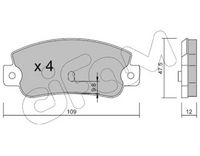 Set placute frana,frana disc CIFAM, Cod: 822-063-0