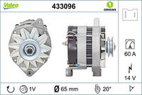 Generator / Alternator VALEO, Cod: 433096