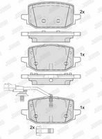 Bremsbelagsatz, Scheibenbremse
