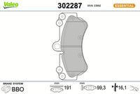 Bremsbelagsatz, Scheibenbremse