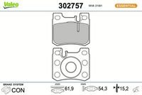 Bremsbelagsatz, Scheibenbremse