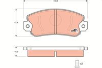Set placute frana,frana disc TRW, Cod: GDB1297