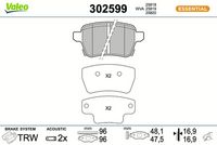 Bremsbelagsatz, Scheibenbremse