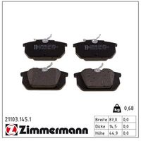 комплект спирачно феродо, дискови спирачки