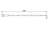 Warnkontakt, Bremsbelagverschleiß