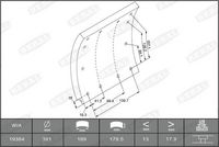 BERAL Remvoeringsset, trommelrem 1