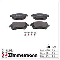 комплект спирачно феродо, дискови спирачки
